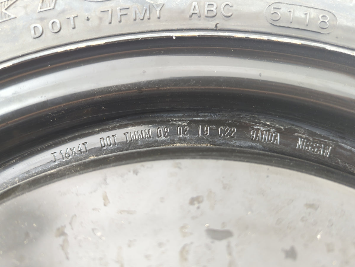 2016-2019 Nissan Sentra Spare Donut Tire Wheel Rim Oem - Oemusedautoparts1.com