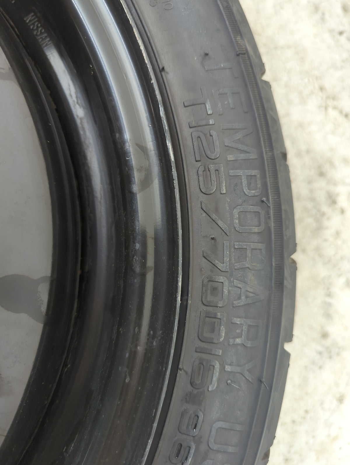 2016-2019 Nissan Sentra Spare Donut Tire Wheel Rim Oem - Oemusedautoparts1.com