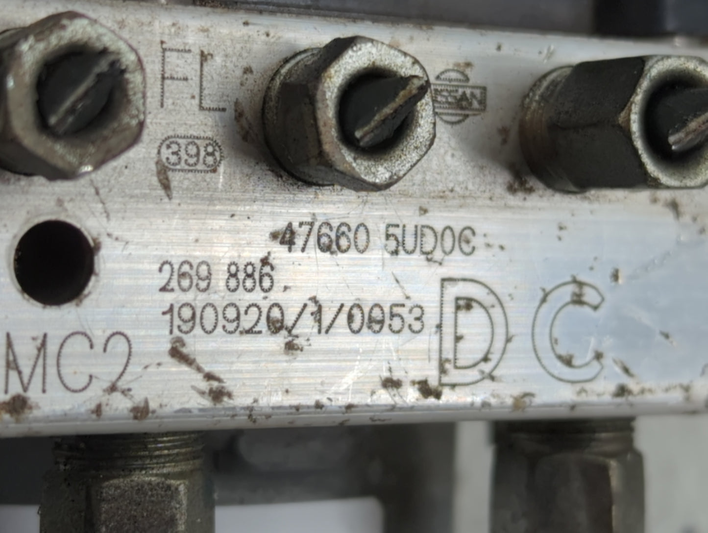 2019 Nissan Sentra ABS Pump Control Module Replacement P/N:47660 5UD0C Fits OEM Used Auto Parts - Oemusedautoparts1.com