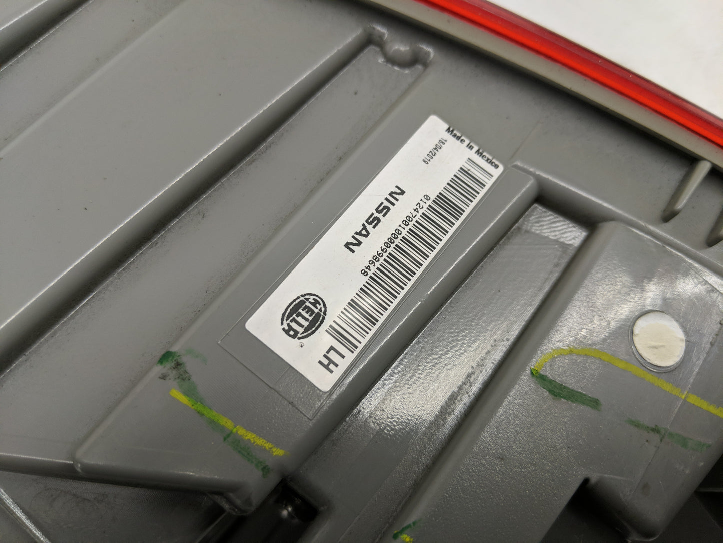 2016-2019 Nissan Sentra Tail Light Assembly Driver Left OEM Fits Fits 2016 2017 2018 2019 OEM Used Auto Parts - Oemusedautop