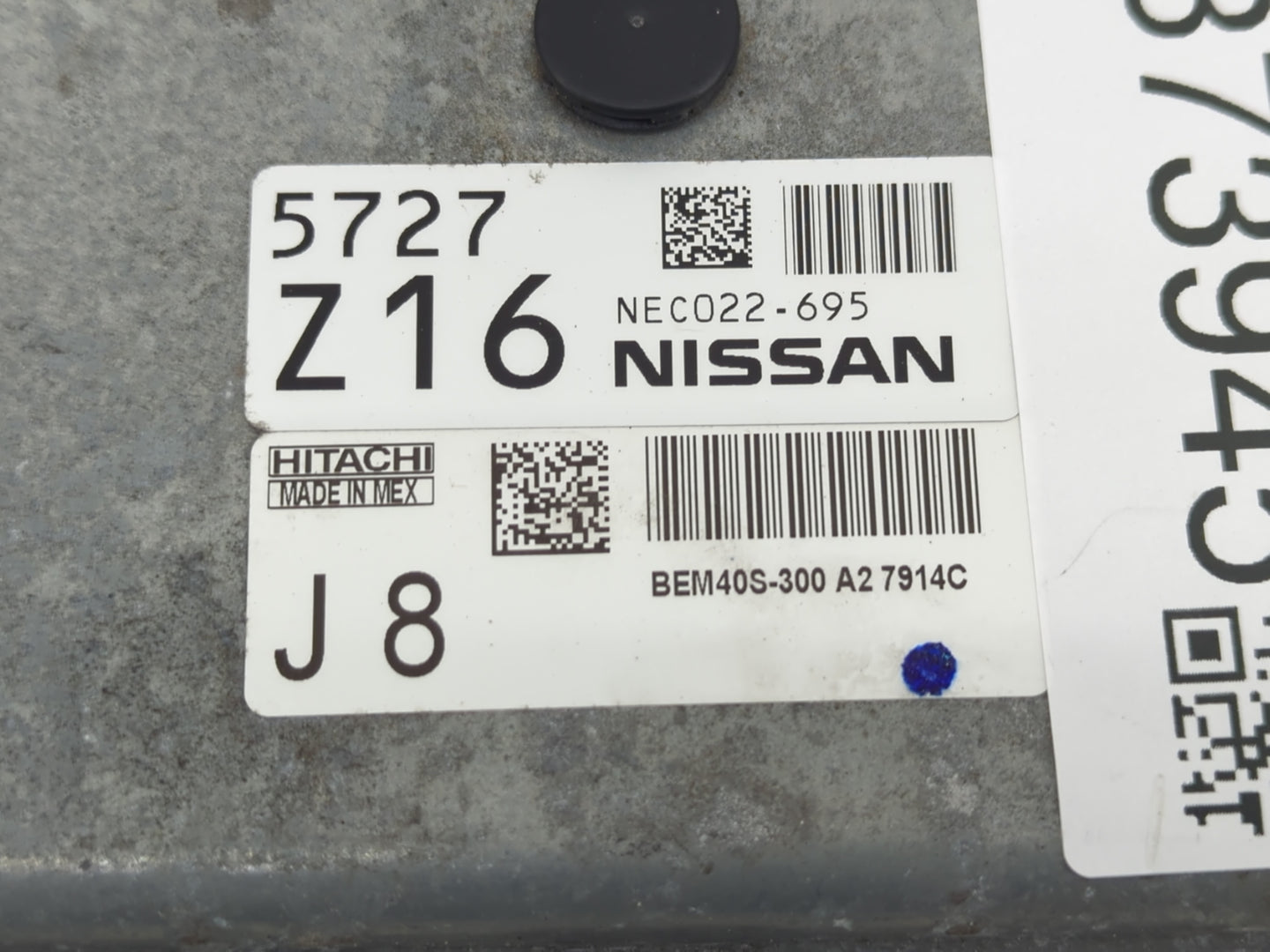 2018-2019 Nissan Sentra PCM Engine Control Computer ECU ECM PCU OEM P/N:NEC022-695 Fits Fits 2018 2019 OEM Used Auto Parts -