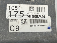 2018-2019 Nissan Sentra PCM Engine Control Computer ECU ECM PCU OEM P/N:NEC026-697 BEM40U-700 A1 Fits Fits 2018 2019 OEM Use