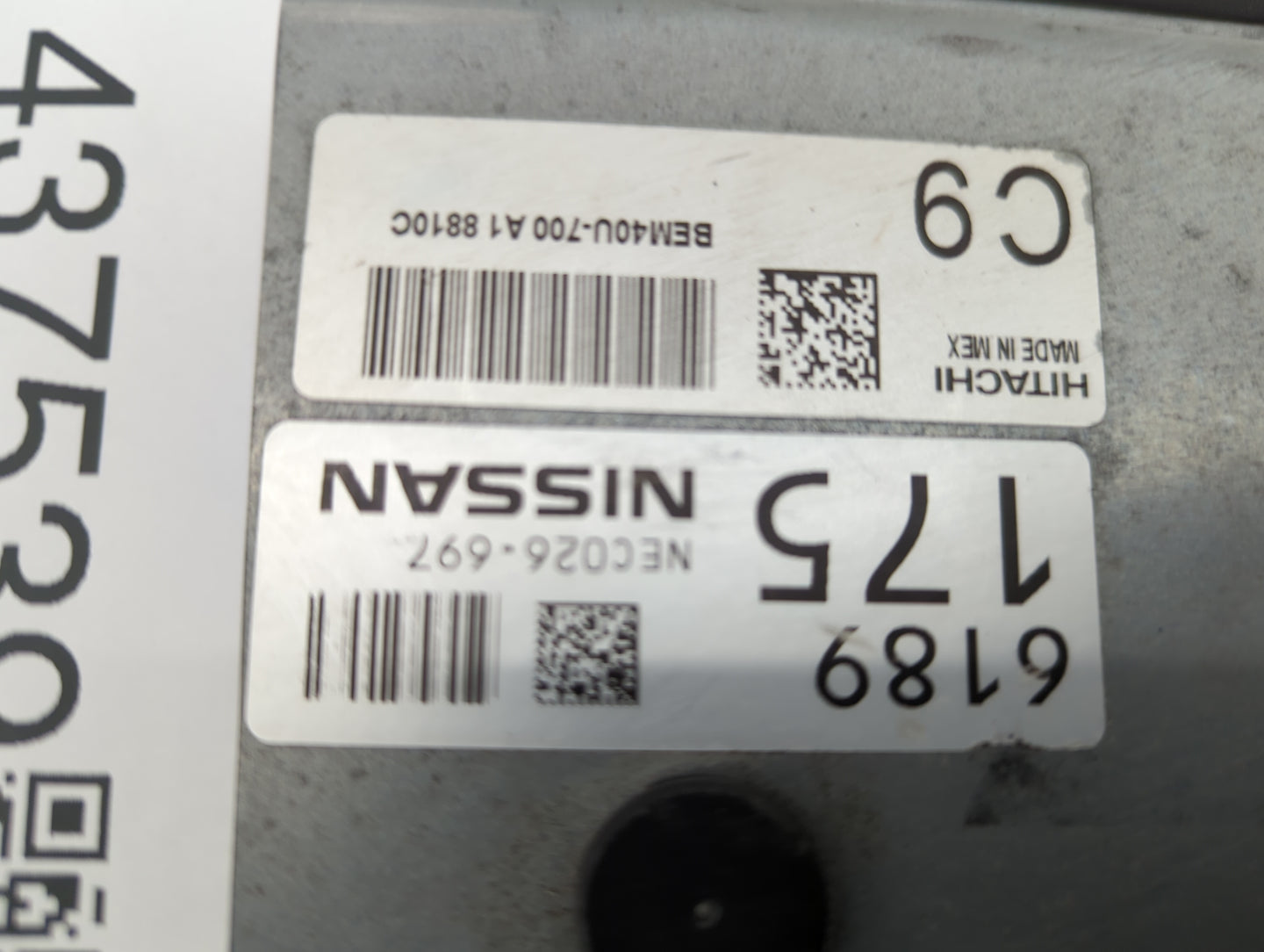 2018-2019 Nissan Sentra PCM Engine Control Computer ECU ECM PCU OEM P/N:BEM40U-700 A1 NEC026-697 Fits Fits 2018 2019 OEM Use