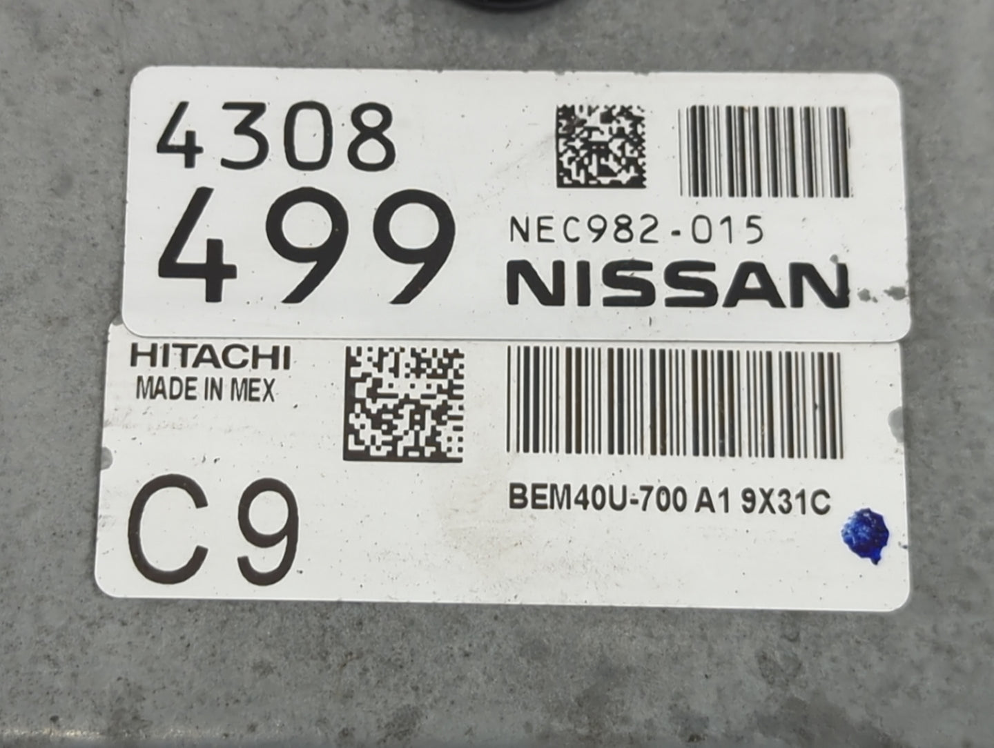 2018-2019 Nissan Sentra PCM Engine Control Computer ECU ECM PCU OEM P/N:NEC982-015 BEM40U-700 Fits Fits 2018 2019 OEM Used A