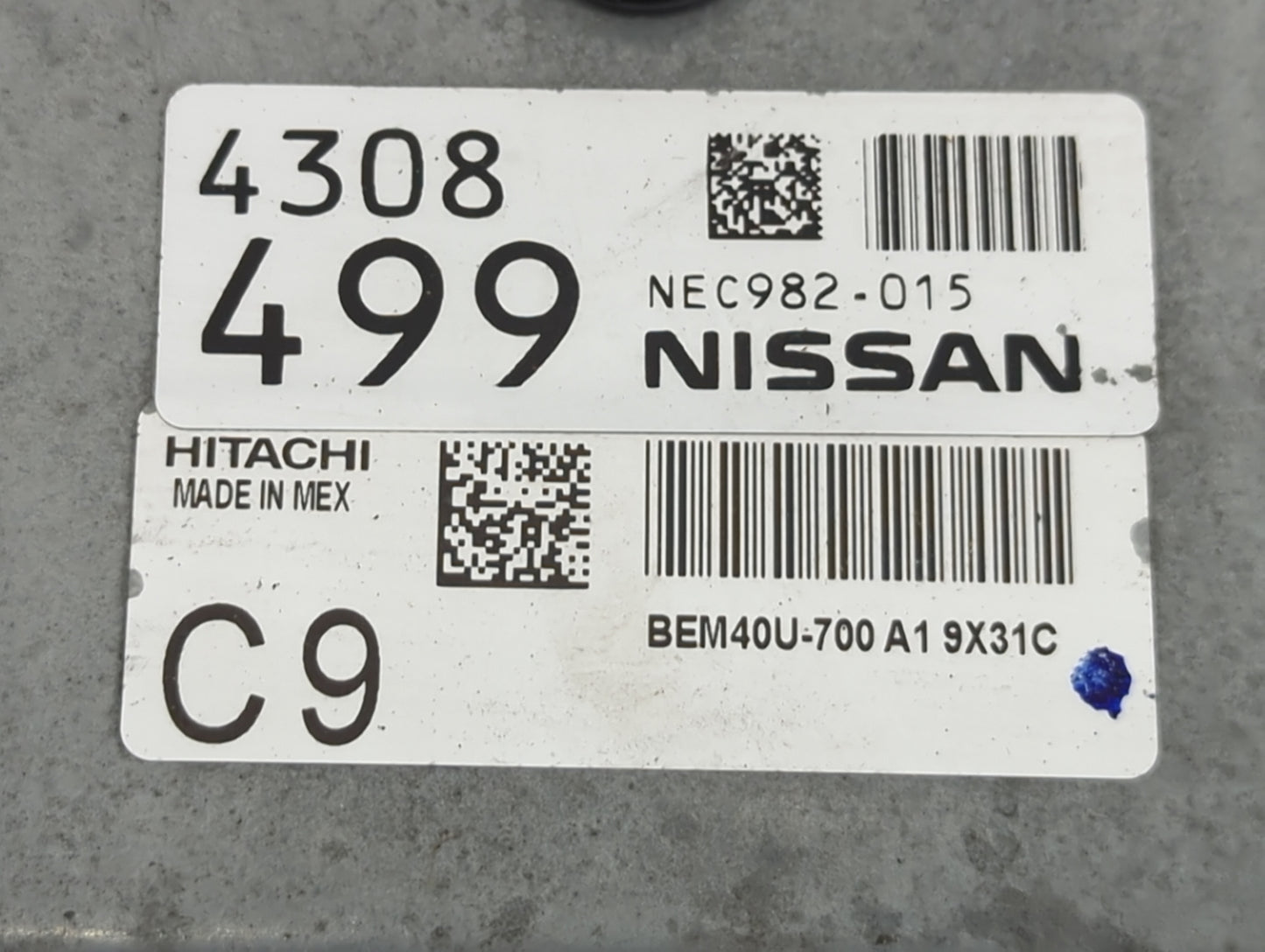 2018-2019 Nissan Sentra PCM Engine Control Computer ECU ECM PCU OEM P/N:NEC982-015 BEM40U-700 Fits Fits 2018 2019 OEM Used A
