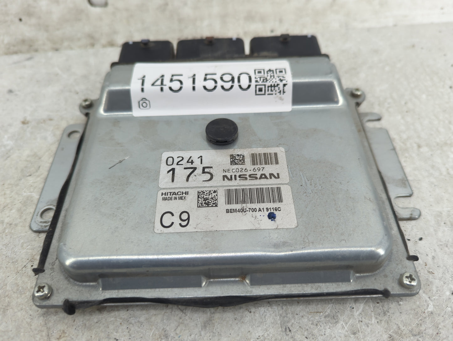 2018-2019 Nissan Sentra PCM Engine Control Computer ECU ECM PCU OEM P/N:NE026-697 Fits Fits 2018 2019 OEM Used Auto Parts - 