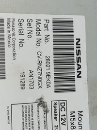 2018-2019 Nissan Sentra Radio AM FM Cd Player Receiver Replacement P/N:28021 9EK0A Fits Fits 2018 2019 OEM Used Auto Parts -
