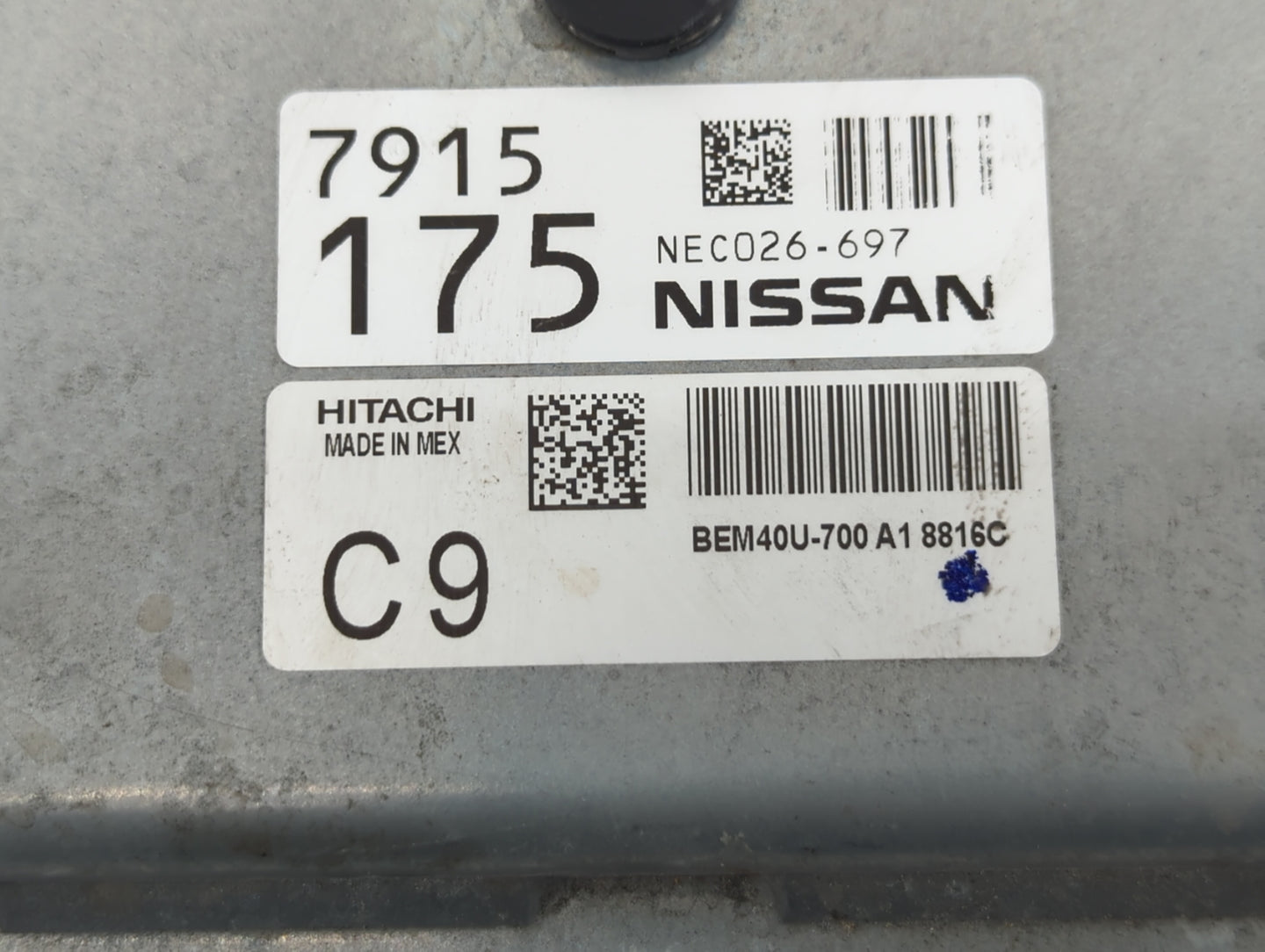 2018-2019 Nissan Sentra PCM Engine Control Computer ECU ECM PCU OEM P/N:NEC026-697 NEC982-012 Fits Fits 2018 2019 OEM Used A