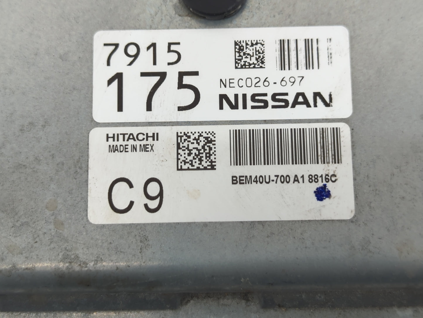 2018-2019 Nissan Sentra PCM Engine Control Computer ECU ECM PCU OEM P/N:NEC026-697 NEC982-012 Fits Fits 2018 2019 OEM Used A
