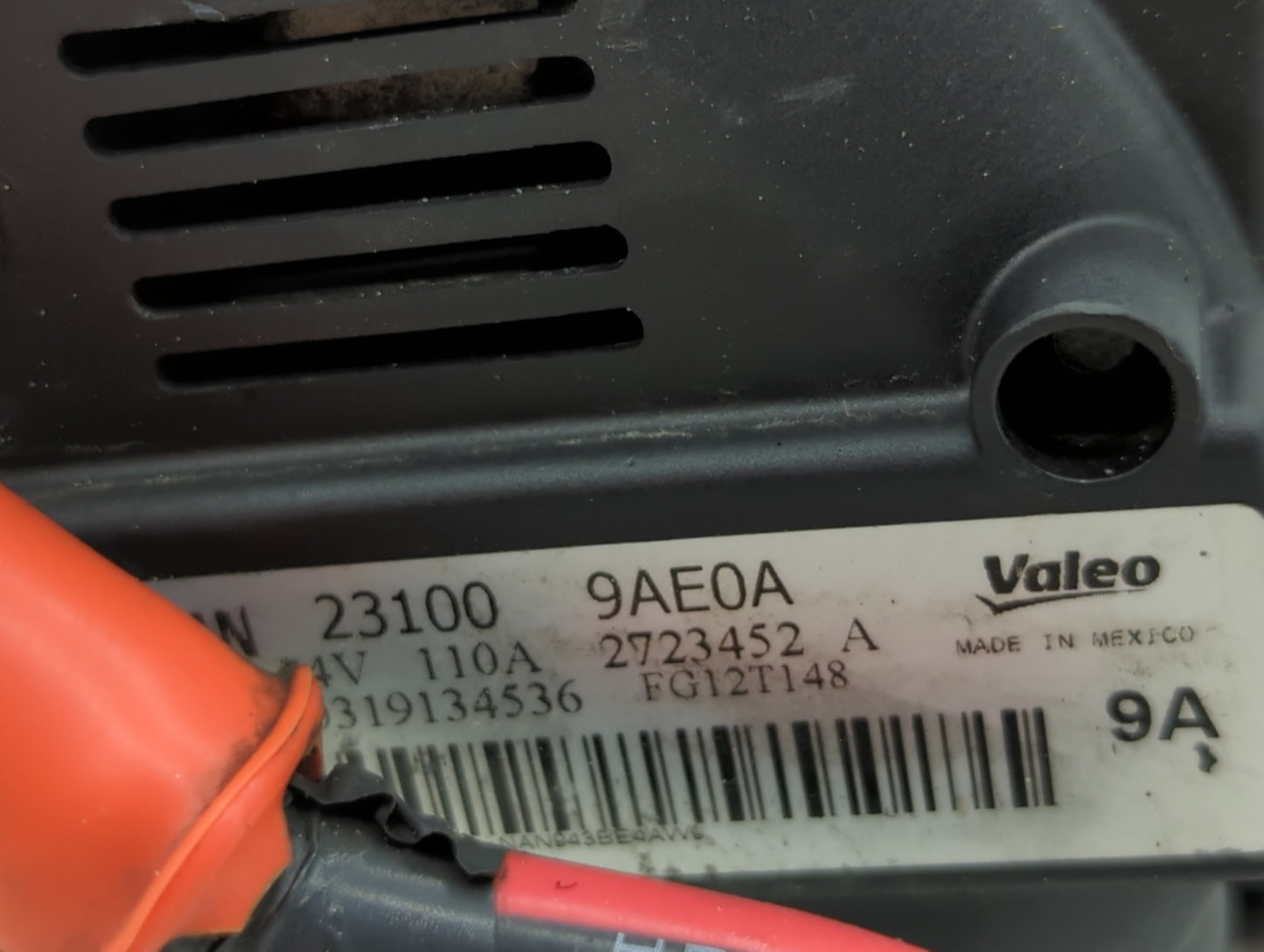 2013-2019 Nissan Sentra Alternator Replacement Generator Charging Assembly Engine OEM P/N:23100 9AE0A Fits OEM Used Auto Par