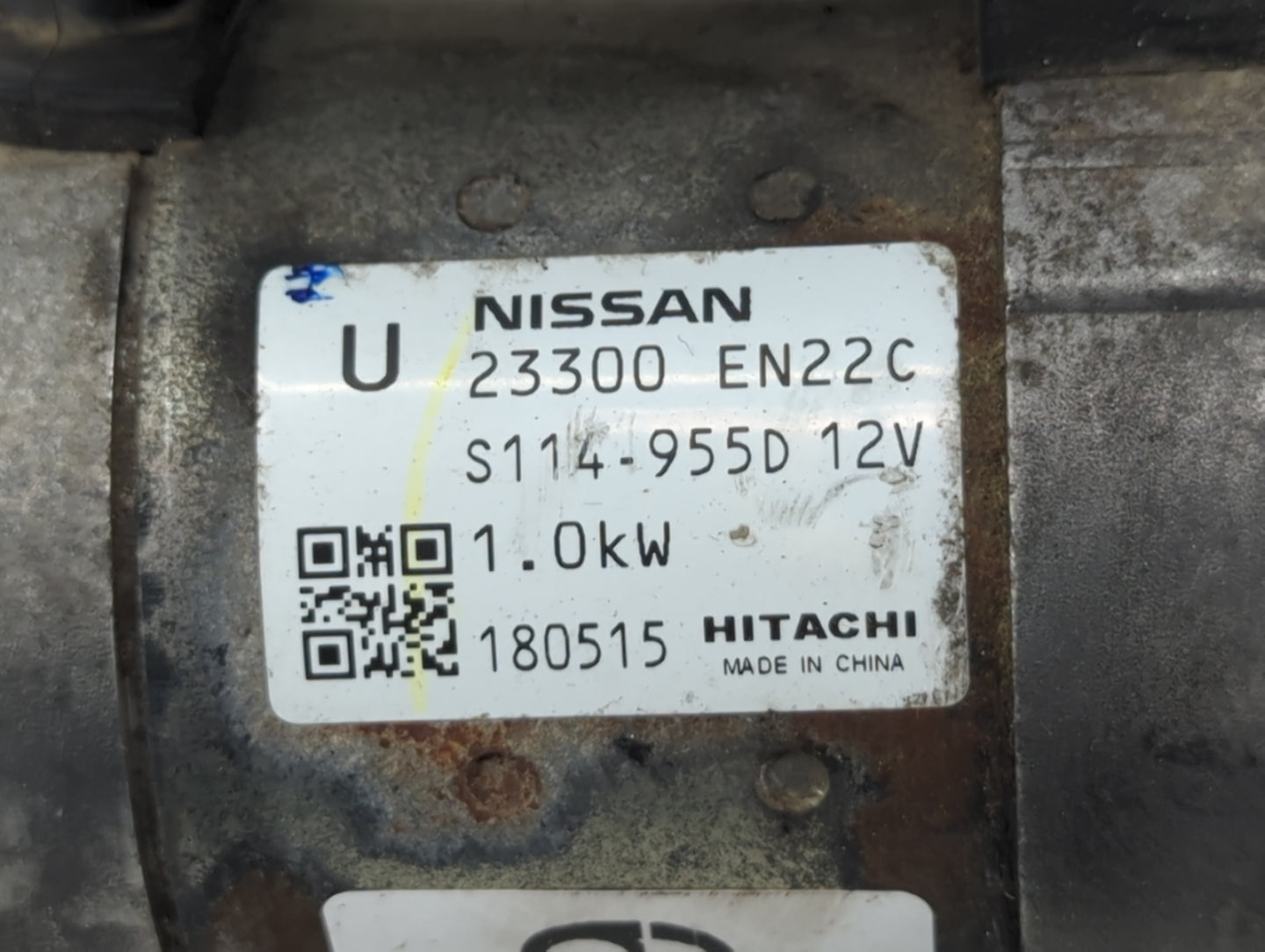 2013-2019 Nissan Sentra Car Starter Motor Solenoid OEM P/N:23300 EN22C Fits Fits 2013 2014 2015 2016 2017 2018 2019 2020 OEM