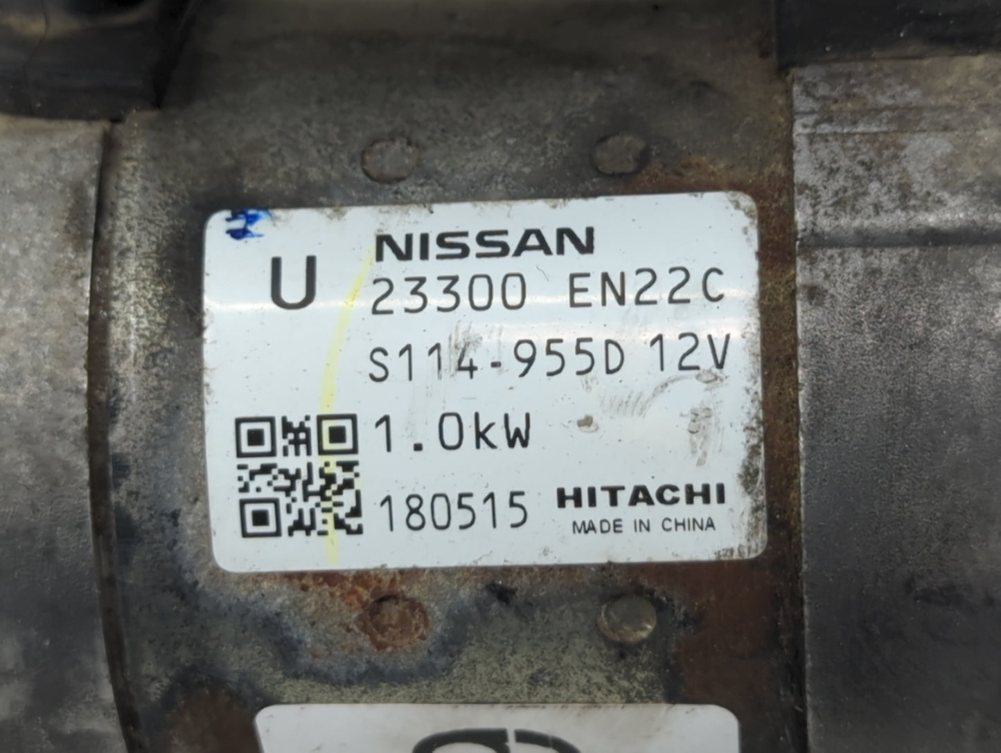 2013-2019 Nissan Sentra Car Starter Motor Solenoid OEM P/N:23300 EN22C Fits Fits 2013 2014 2015 2016 2017 2018 2019 2020 OEM