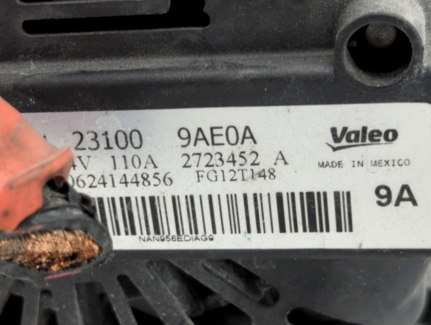2013-2019 Nissan Sentra Alternator Replacement Generator Charging Assembly Engine OEM P/N:23100 9AE0A Fits OEM Used Auto Par