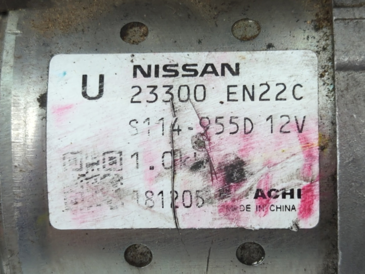 2013-2019 Nissan Sentra Car Starter Motor Solenoid OEM P/N:23300 EN22C Fits Fits 2013 2014 2015 2016 2017 2018 2019 2020 OEM