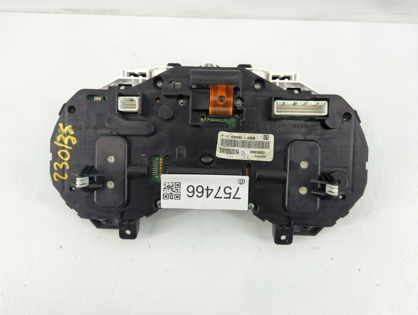2017-2019 Nissan Sentra Instrument Cluster Speedometer Gauges P/N:CKMX-AGS 248105UD1A Fits Fits 2017 2018 2019 OEM Used Auto