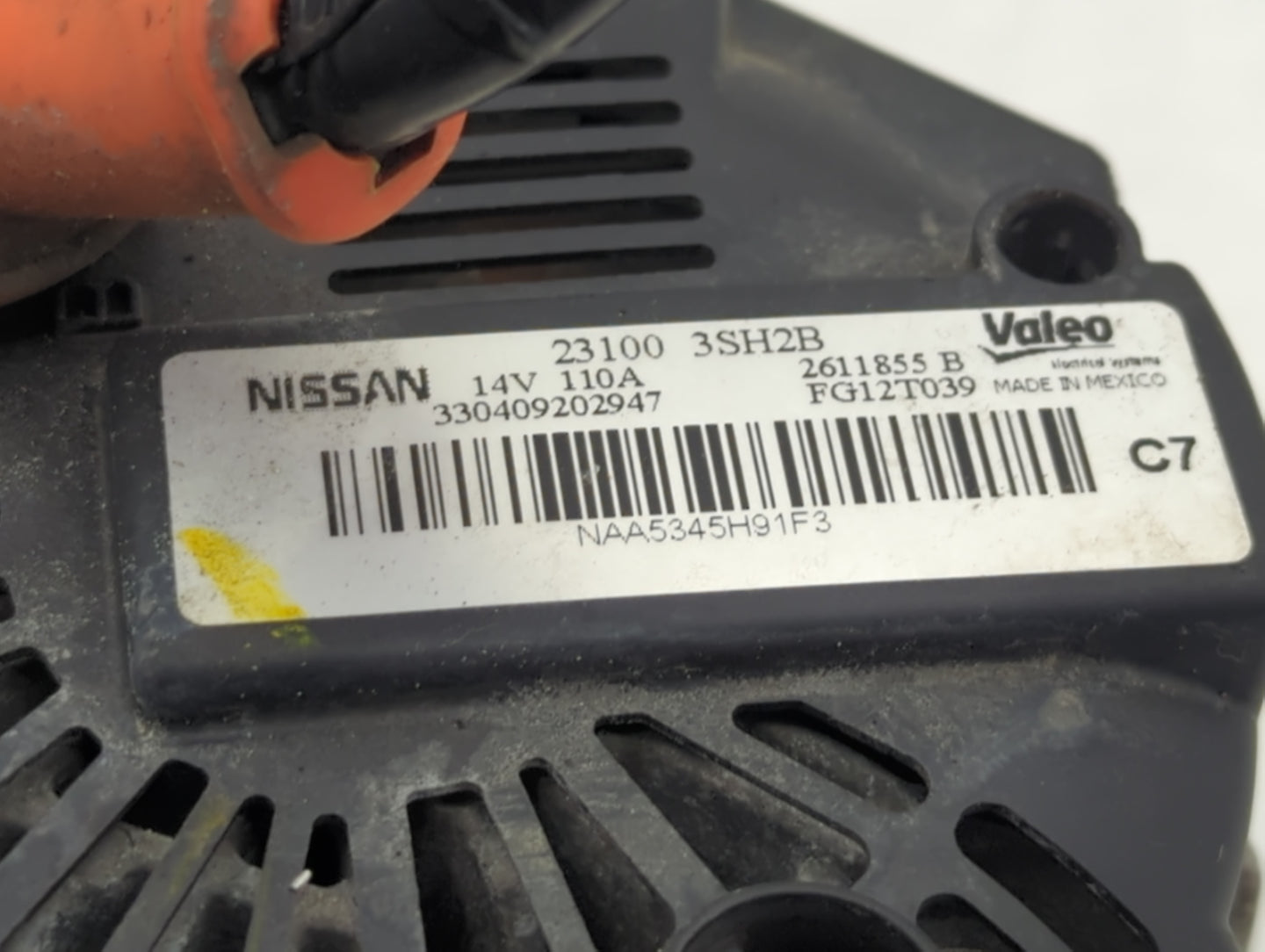 2018-2019 Nissan Sentra Alternator Replacement Generator Charging Assembly Engine OEM P/N:23100 3SH2B Fits Fits 2018 2019 OE