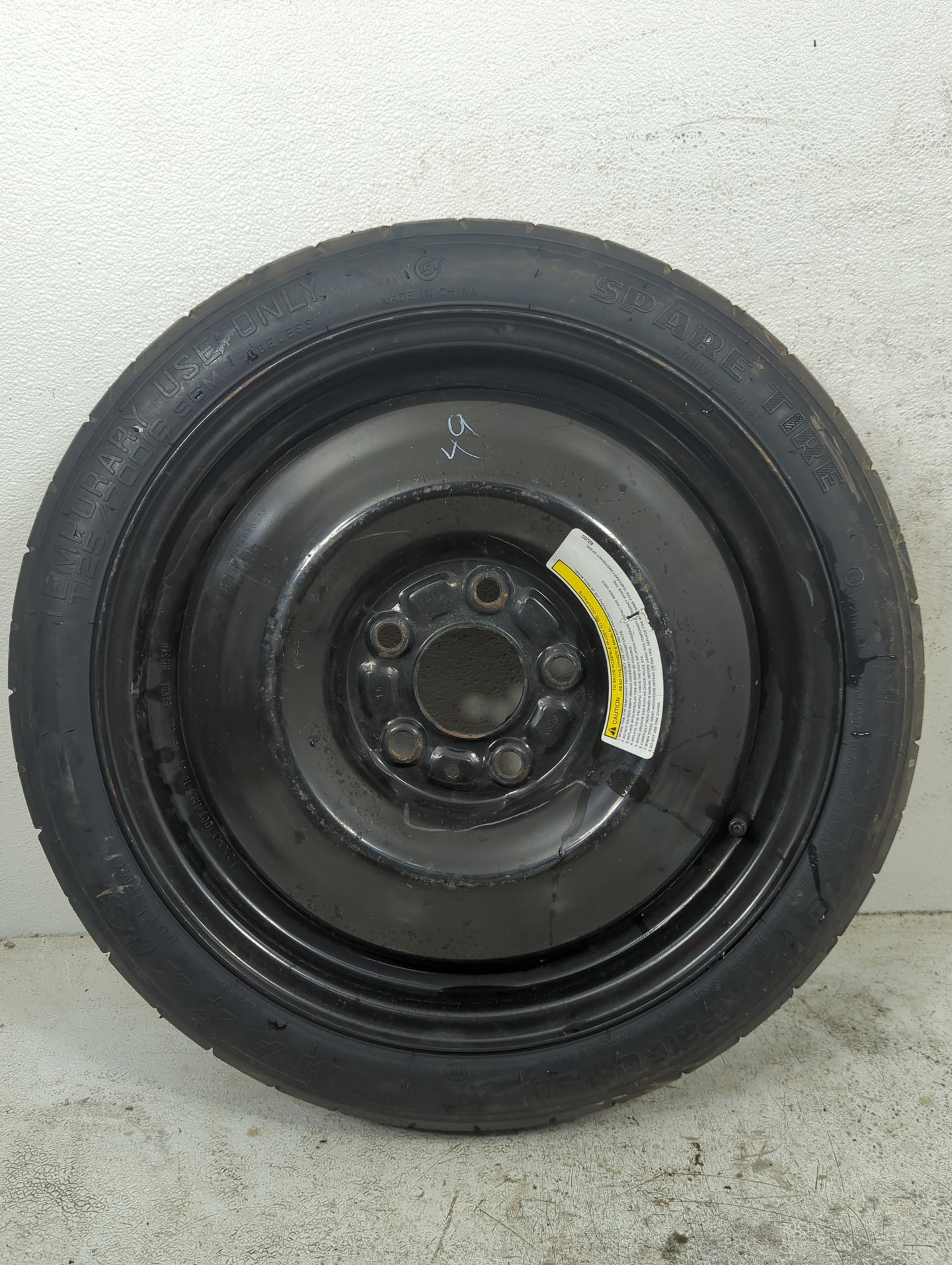 2015-2019 Nissan Sentra Spare Donut Tire Wheel Rim Oem - Oemusedautoparts1.com
