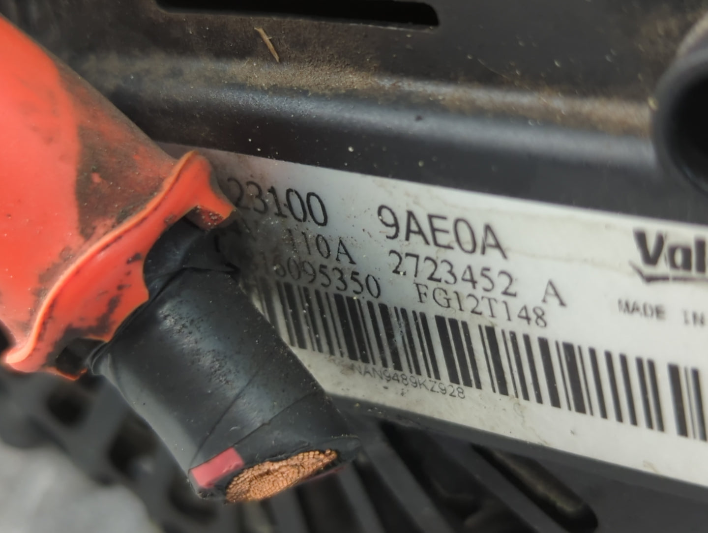2013-2019 Nissan Sentra Alternator Replacement Generator Charging Assembly Engine OEM P/N:23100 9AE0A Fits OEM Used Auto Par