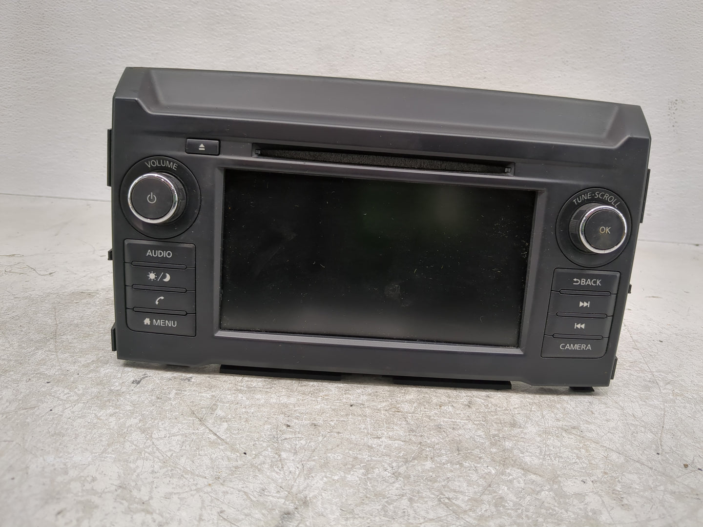 2019-2021 Nissan Titan Radio AM FM Cd Player Receiver Replacement P/N:2591A9FU0B Fits Fits 2019 2020 2021 OEM Used Auto Part