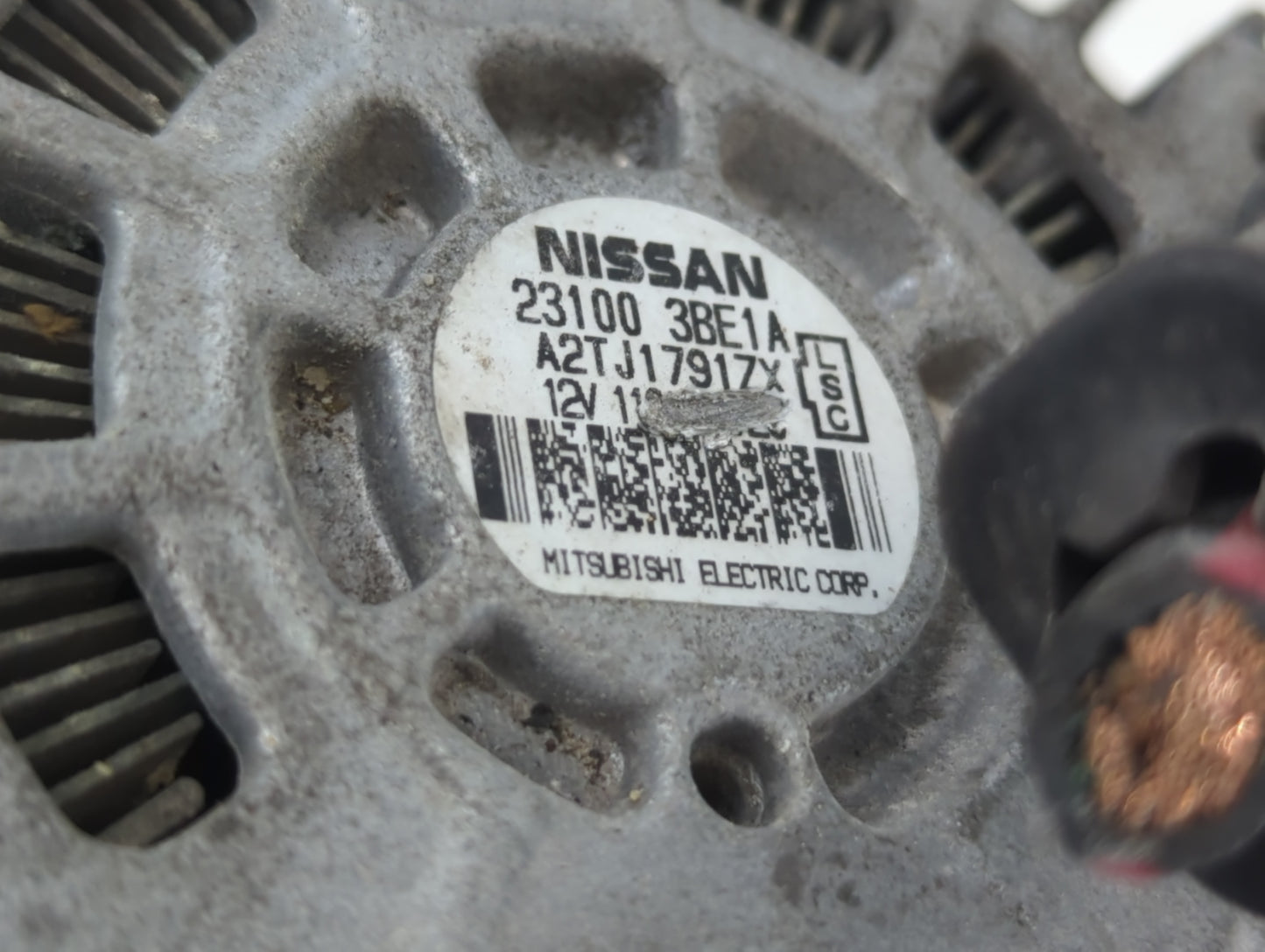 2012-2019 Nissan Versa Alternator Replacement Generator Charging Assembly Engine OEM P/N:23100 3BE1A Fits OEM Used Auto Part