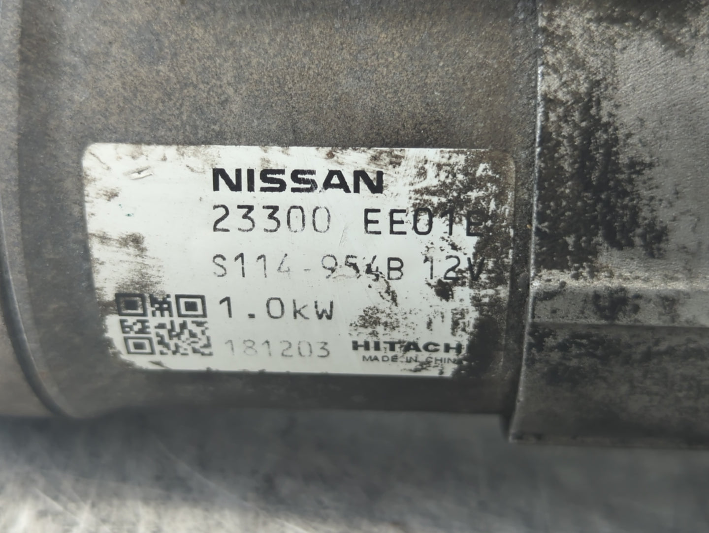 2012-2019 Nissan Versa Car Starter Motor Solenoid OEM P/N:S114-954B 12V 23300 EE01E Fits OEM Used Auto Parts - Oemusedautopa