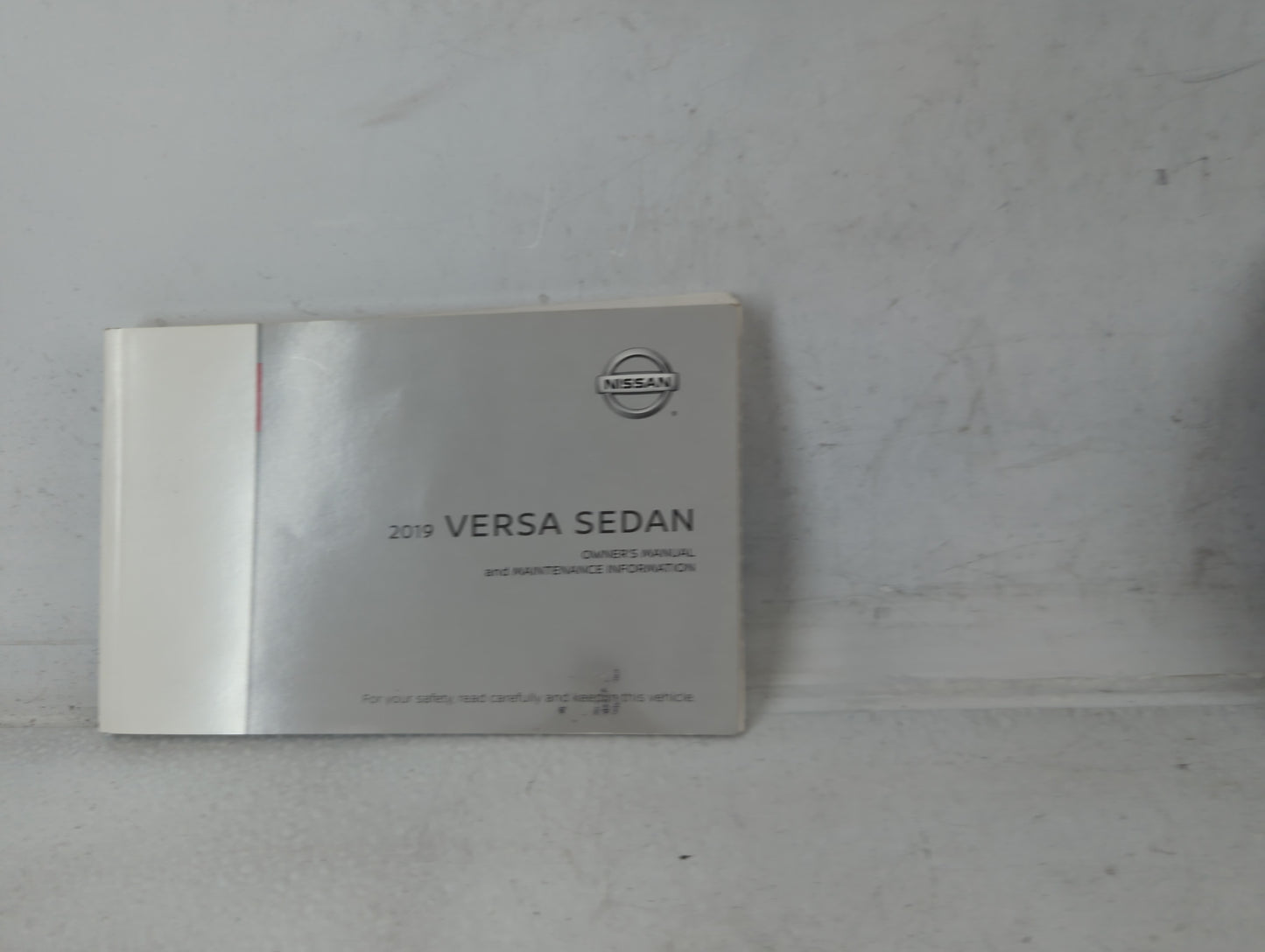2019 Nissan Versa Owners Manual Book Guide P/N:OM19EM 0N17U0 OEM Used Auto Parts - Oemusedautoparts1.com