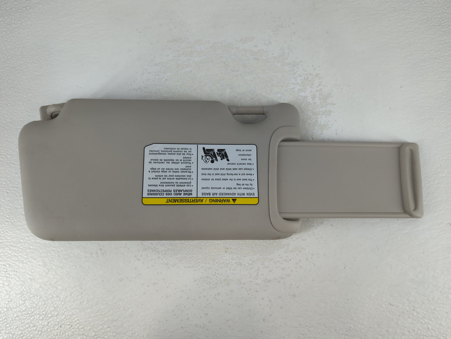 2016-2019 Nissan Versa Sun Visor Shade Replacement Passenger Right Mirror Fits Fits 2015 2016 2017 2018 2019 OEM Used Auto P