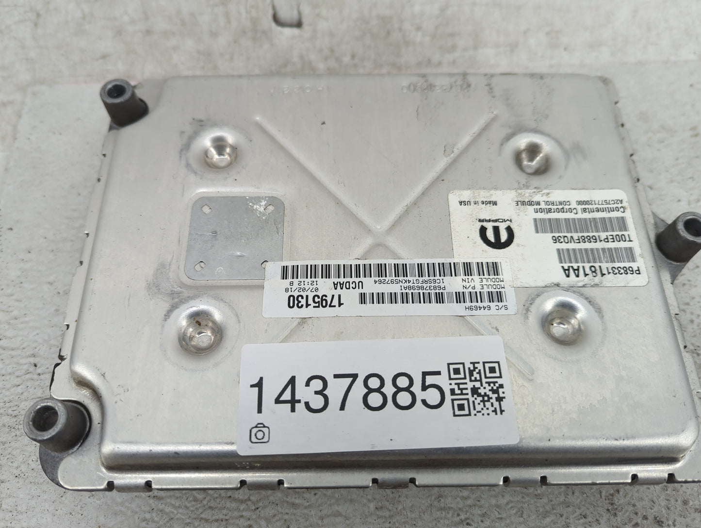 2019 Ram 1500 PCM Engine Control Computer ECU ECM PCU OEM P/N:P68331181AA P68378698AI, T00EP1688FVQ36, A2C7577120000 Fits OE