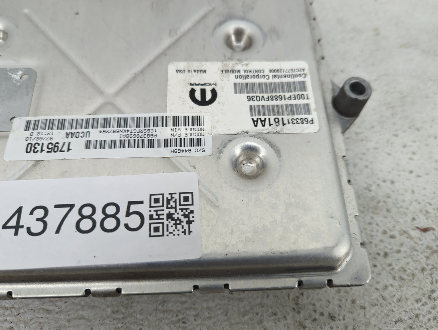 2019 Ram 1500 PCM Engine Control Computer ECU ECM PCU OEM P/N:P68331181AA P68378698AI, T00EP1688FVQ36, A2C7577120000 Fits OE