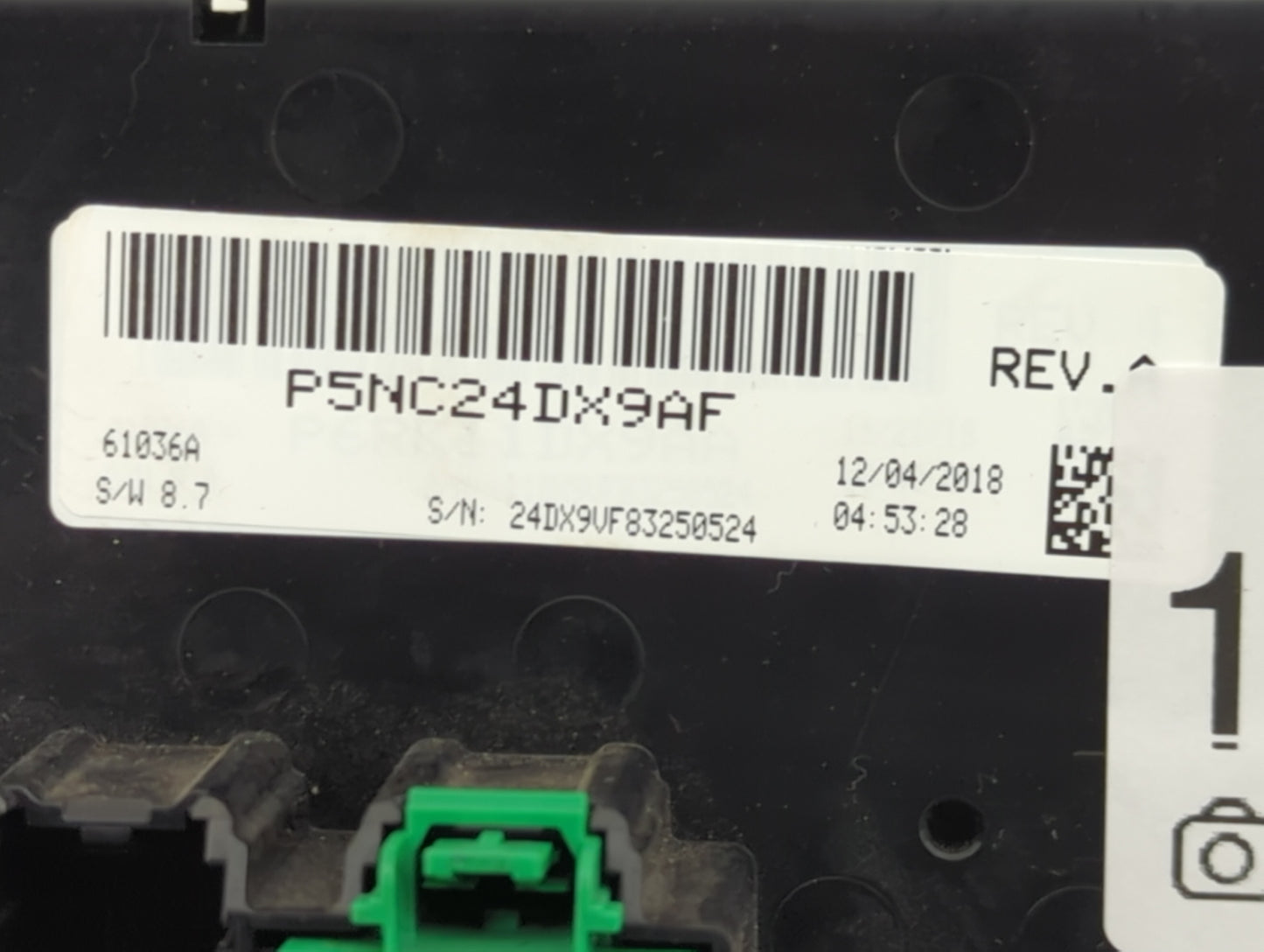 2019 Ram 1500 Climate Control Module Temperature AC/Heater Replacement P/N:P5NC24DX9AF Fits Fits 2020 2021 OEM Used Auto Par