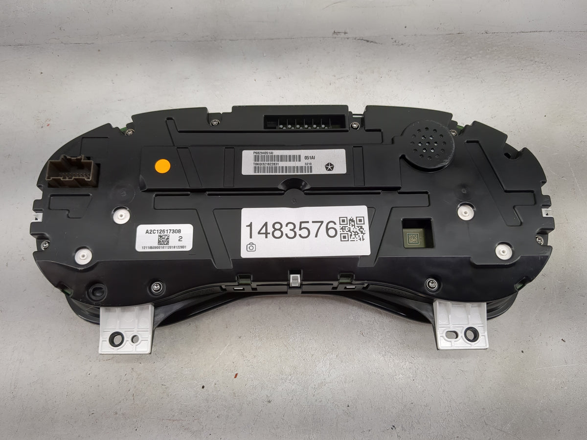 2019 Ram 1500 Instrument Cluster Speedometer Gauges P/N:P68294051AI T8KQI321822831, A2C12617308 Miles: Fits OEM Used Auto Pa