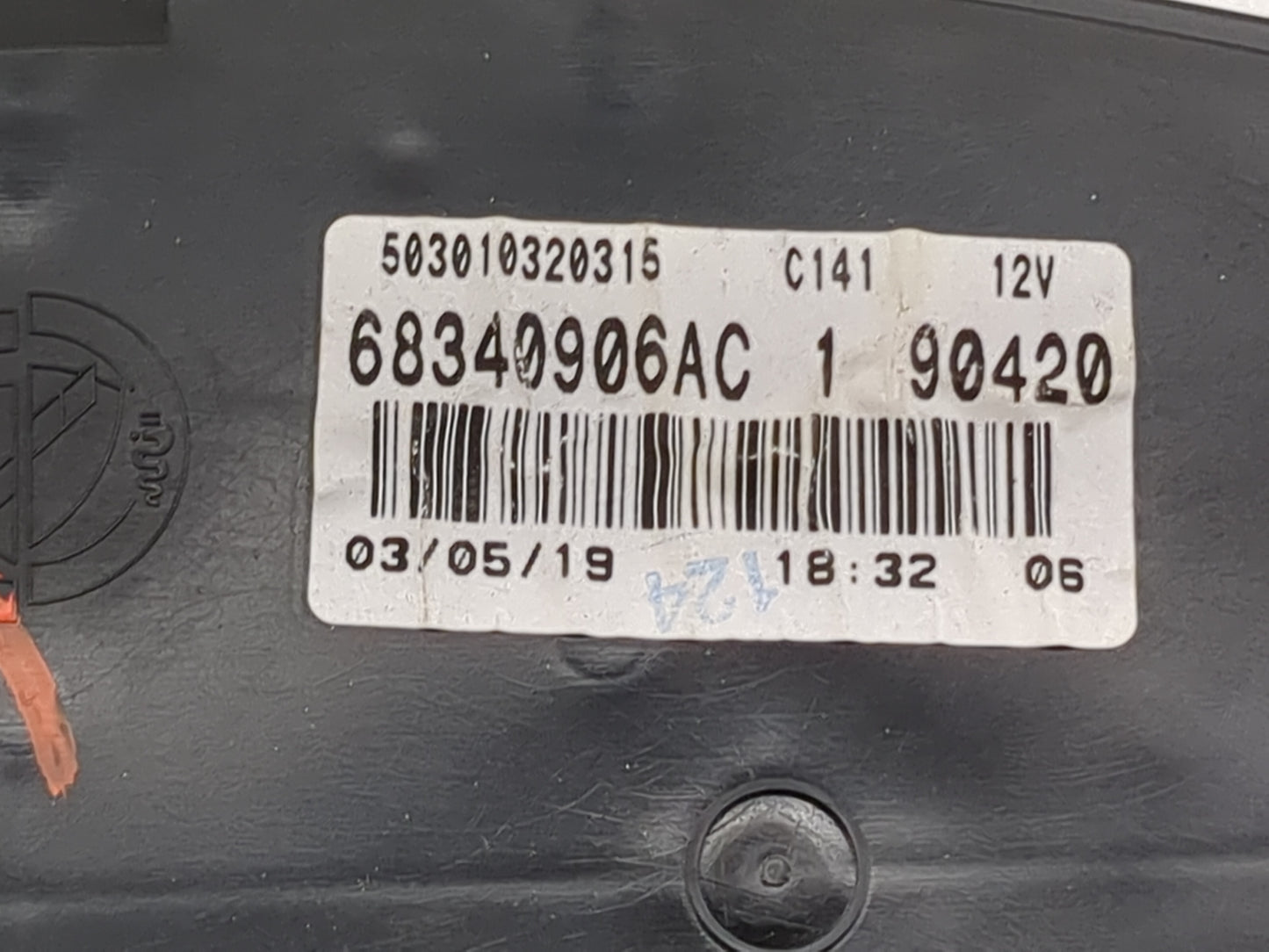 2019 Ram 1500 Instrument Cluster Speedometer Gauges P/N:68340906AC Miles: Fits Fits 2018 2020 OEM Used Auto Parts - Oemuseda