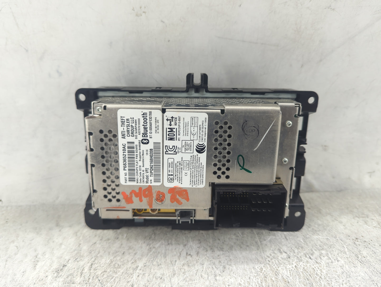 2018-2020 Ram 1500 Radio AM FM Cd Player Receiver Replacement P/N:P68365210AC Y7OVP2, 7812H-VP2, VP2 Fits Fits 2018 2019 202