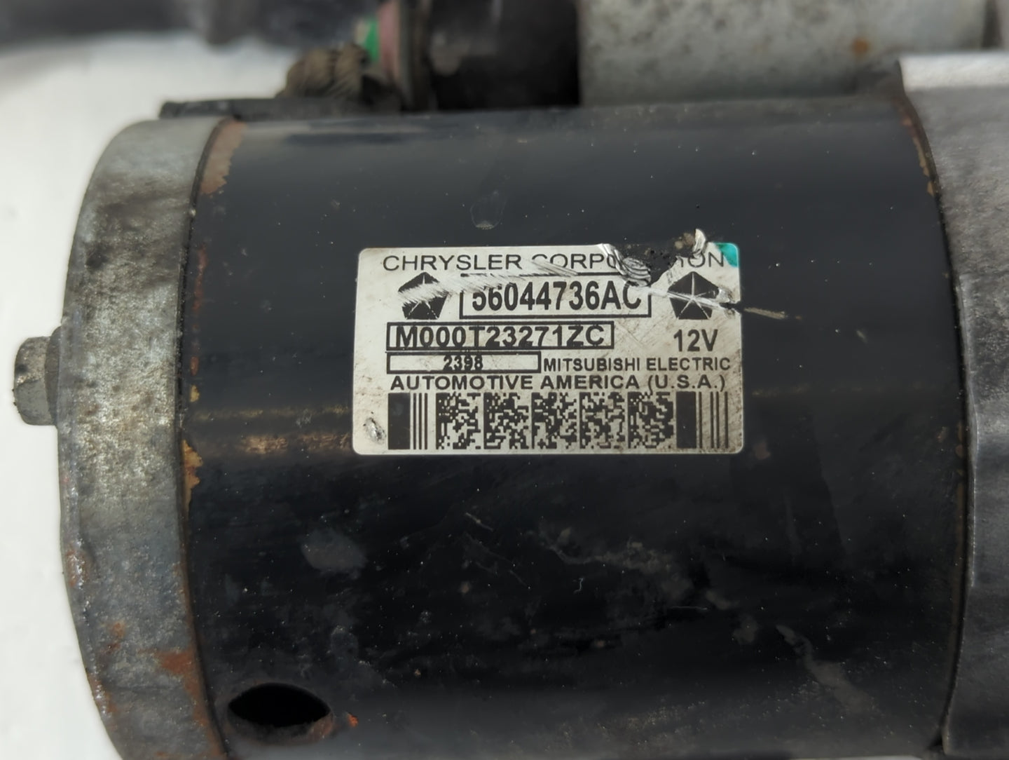 2019 Ram 1500 Car Starter Motor Solenoid OEM P/N:M000T23271ZC 56044736AC Fits OEM Used Auto Parts - Oemusedautoparts1.com