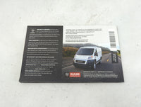 2019 Ram Promaster Owners Manual Book Guide P/N:19VF-926-AA OEM Used Auto Parts - Oemusedautoparts1.com