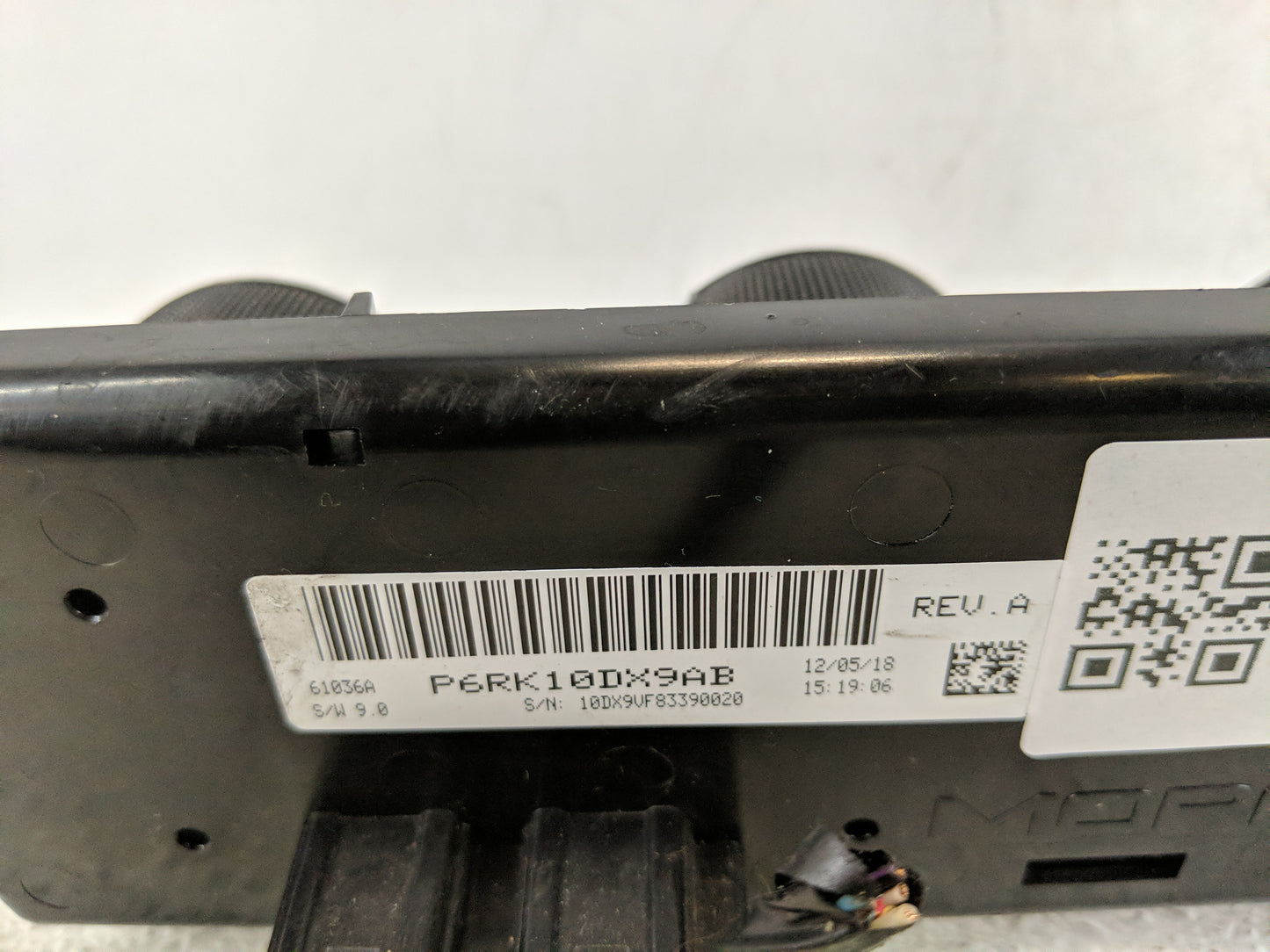 2019-2021 Ram Promaster 1500 Climate Control Module Temperature AC/Heater Replacement P/N:P6RK10DX9AB Fits Fits 2019 2020 20