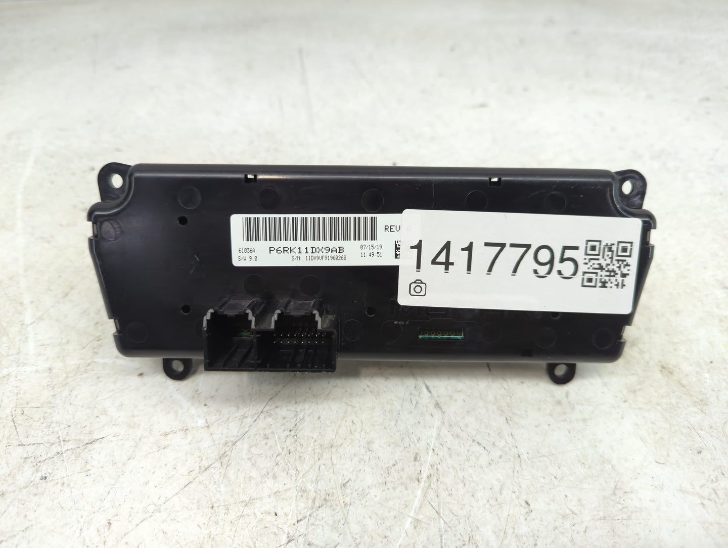 2019-2021 Ram Promaster 1500 Climate Control Module Temperature AC/Heater Replacement P/N:P6RK11DX9AB Fits Fits 2019 2020 20