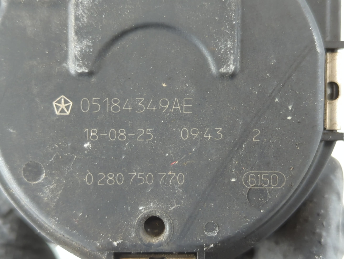 2014-2022 Ram Promaster 1500 Throttle Body P/N:0 280 750 770 05184349AE Fits OEM Used Auto Parts - Oemusedautoparts1.com