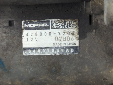 2014-2021 Ram Promaster 1500 Car Starter Motor Solenoid OEM P/N:428000-7202 Fits OEM Used Auto Parts
