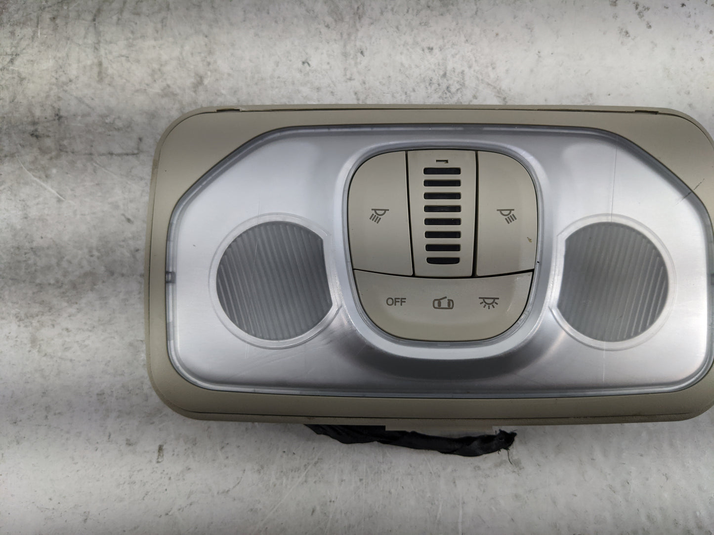 2019 Ram Promaster 2500 Overhead Roof Console Tan - Oemusedautoparts1.com