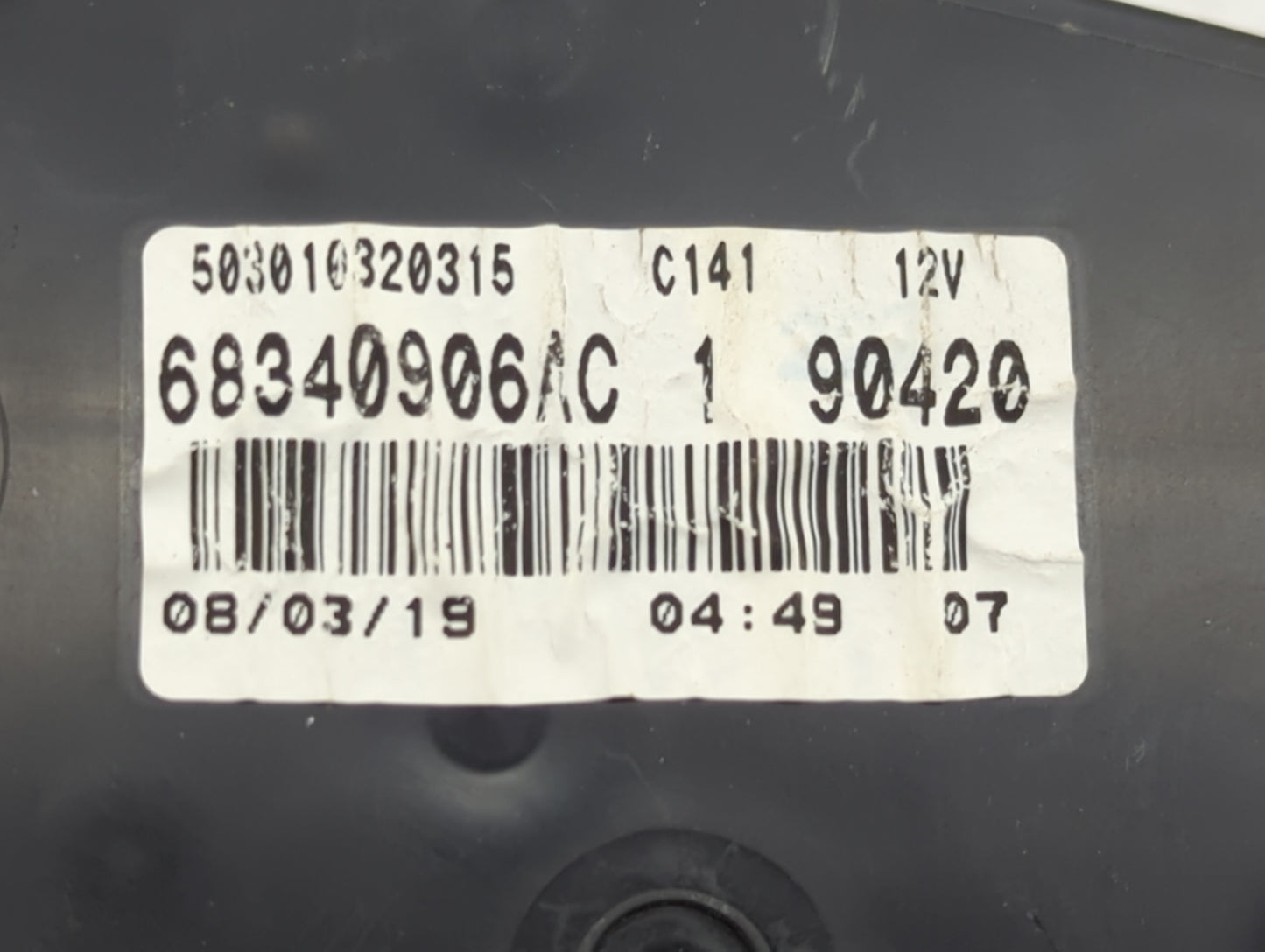 2014-2020 Ram Promaster 3500 Instrument Cluster Speedometer Gauges P/N:68340906AC Fits Fits 2014 2015 2016 2017 2018 2019 20