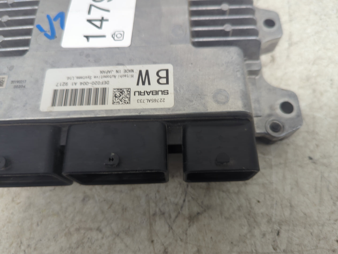 2019 Subaru Ascent PCM Engine Control Computer ECU ECM PCU OEM P/N:DEF020-004 A1 9217 22765AL733 Fits OEM Used Auto Parts - 