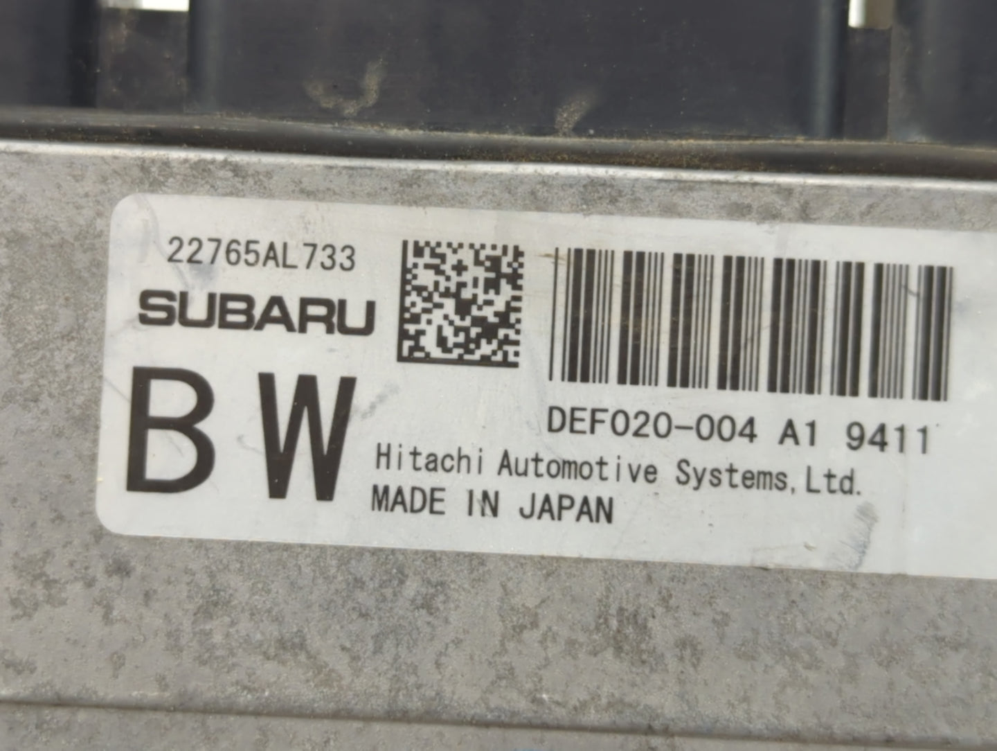 2019 Subaru Ascent PCM Engine Control Computer ECU ECM PCU OEM P/N:22765AL733 Fits OEM Used Auto Parts - Oemusedautoparts1.c