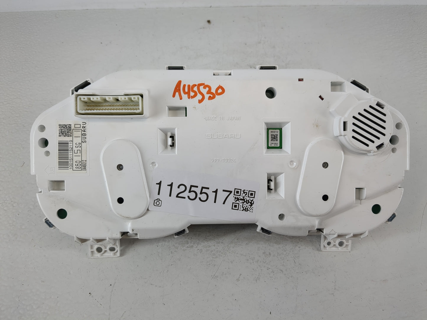 2018 Subaru Forester Instrument Cluster Speedometer Gauges P/N:850 I5SG 110 Fits OEM Used Auto Parts - Oemusedautoparts1.com