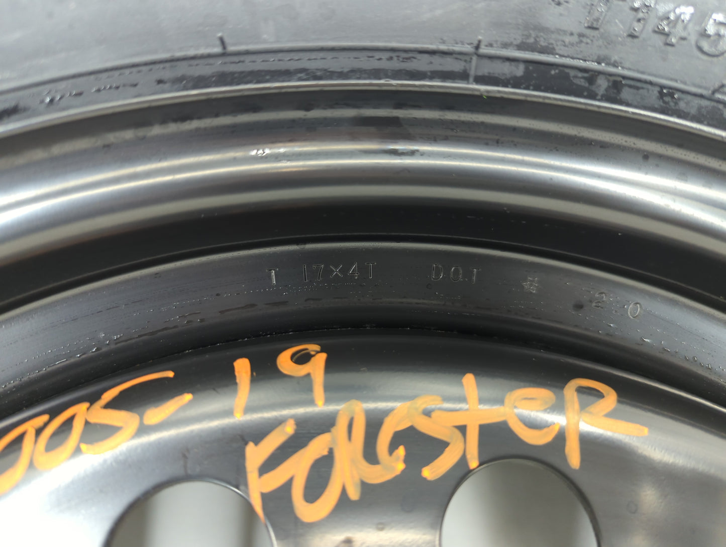 2019-2022 Subaru Forester Spare Donut Tire Wheel Rim Oem - Oemusedautoparts1.com