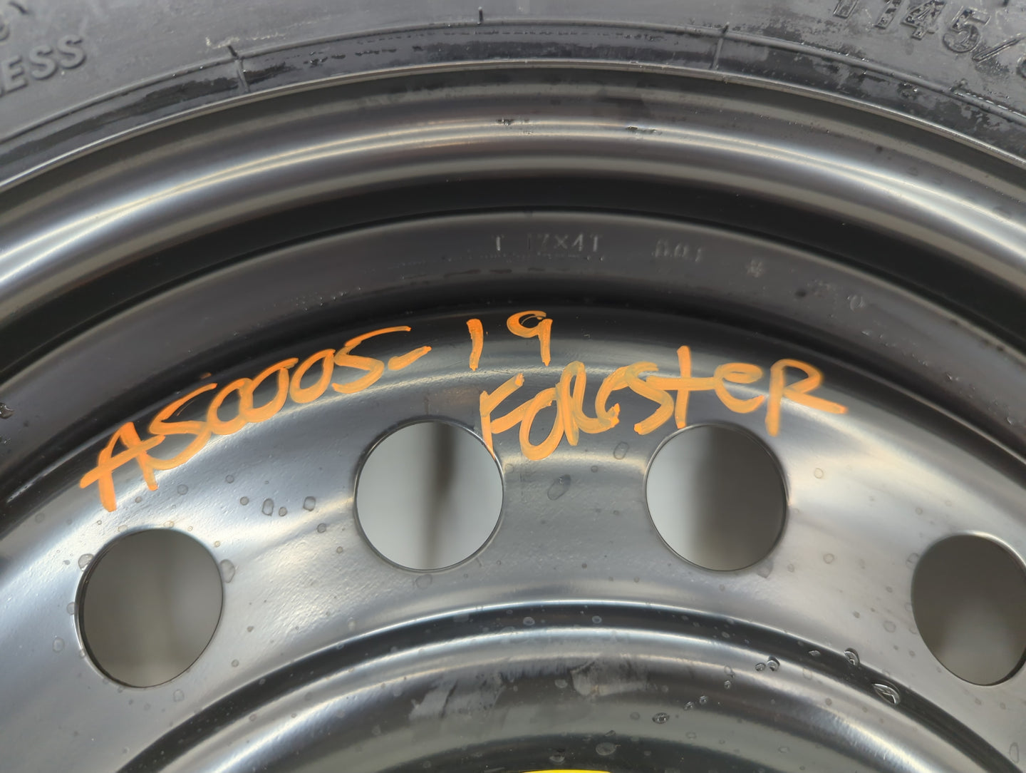 2019-2022 Subaru Forester Spare Donut Tire Wheel Rim Oem - Oemusedautoparts1.com