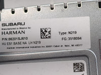 2019 Subaru Forester Radio AM FM Cd Player Receiver Replacement P/N:86201SJ610 Fits OEM Used Auto Parts - Oemusedautoparts1.