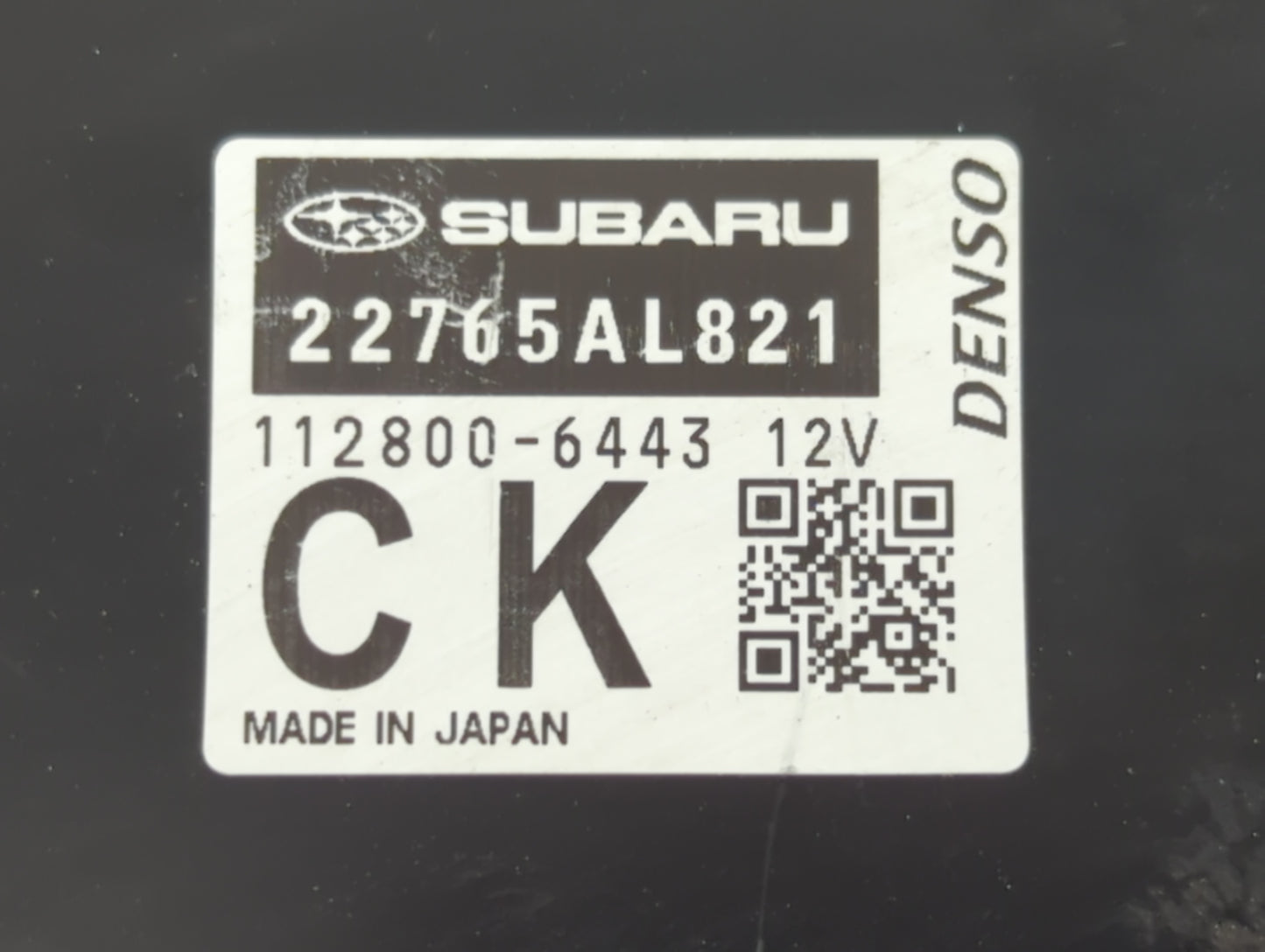 2019 Subaru Forester PCM Engine Control Computer ECU ECM PCU OEM P/N:112800-6443 Fits OEM Used Auto Parts - Oemusedautoparts