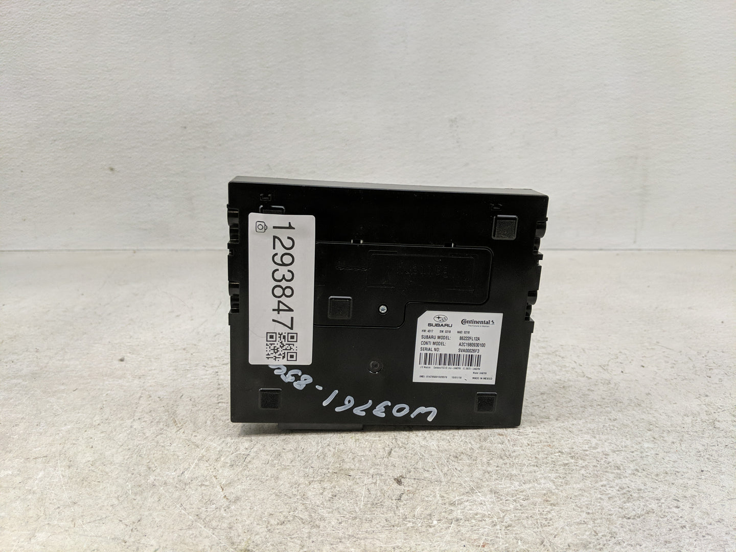 2019 Subaru Impreza PCM Engine Control Computer ECU ECM PCU OEM P/N:86222FL12A Fits OEM Used Auto Parts - Oemusedautoparts1.
