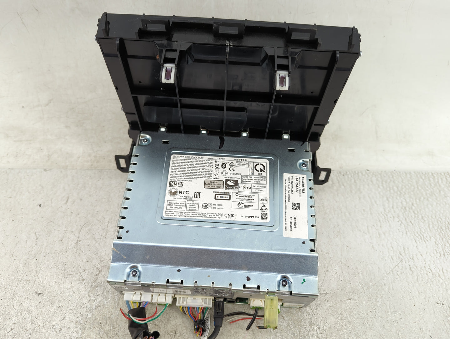 2019 Subaru Impreza Radio AM FM Cd Player Receiver Replacement P/N:86201FL66A Fits OEM Used Auto Parts - Oemusedautoparts1.c